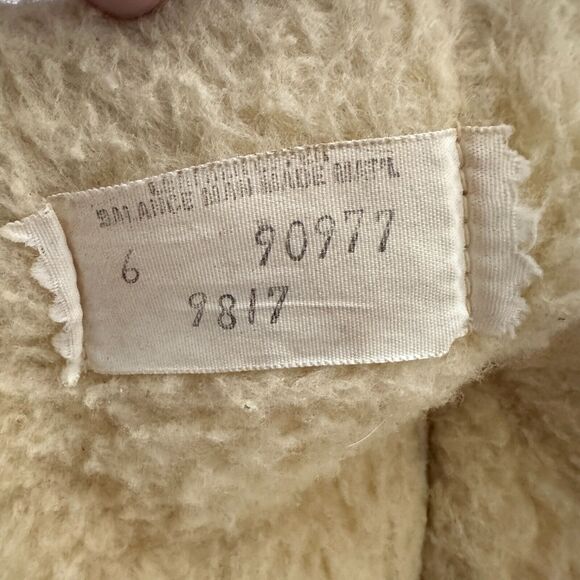 VTG Quoddy Moccasins Boots Brown Shearling Leather USA Made 60s Western Boho - Picture 12 of 15